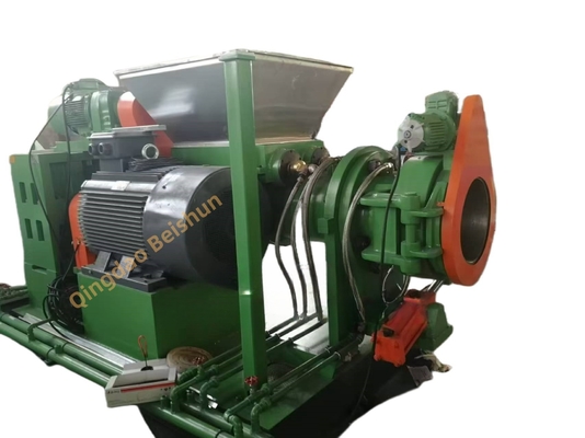 kopen 2000 kg/uur Output Twin Screw Feed Rubber Strainer Met Koelsysteem En Schimmel Temperatuur Controller Twee Roller Force Feeder online manufacture