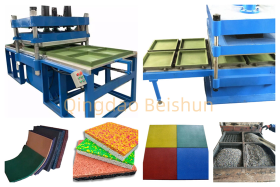 kopen High Output Downward Pressure Rubber Floor Tile Production Machine, Rubber Tile Molding Machine Aanpasbaar in verschillende maten online manufacture