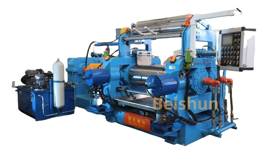 kopen Hoge capaciteit 24 inch rubber mixing mill met elektrische pitch adjustment / hydraulische rubber baffle / stock blender online manufacture