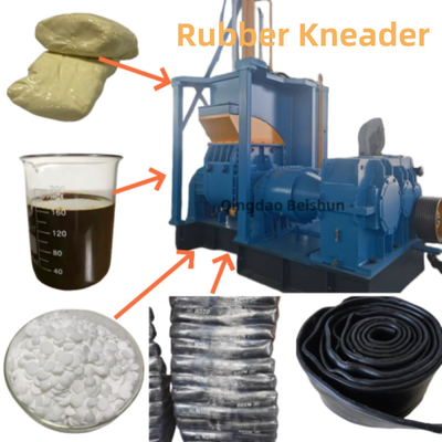 kopen 110L pneumatische rubber kneader mixer kan rubber mengen met 80 Shore A hardheid en 140° kantelhoek online manufacture