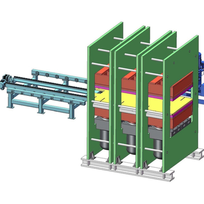 kopen Vervaardigingsapparatuur voor anti-slip pads van rubber - 500 ton drukplatte vulcaniseringsmachine - automatische warmpersvormmachine voor rubber van raamtype online manufacture