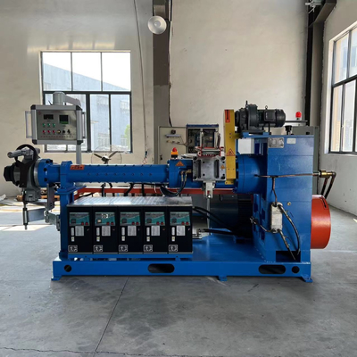 XJW-90 Rubber Cold Feed Pin Extruder Eenvoudige schroef Diameter 90 mm