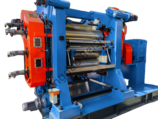 Verstelbare rollersnelheid 2 3 4 Roller rubber calender met 1000 mm rollengte
