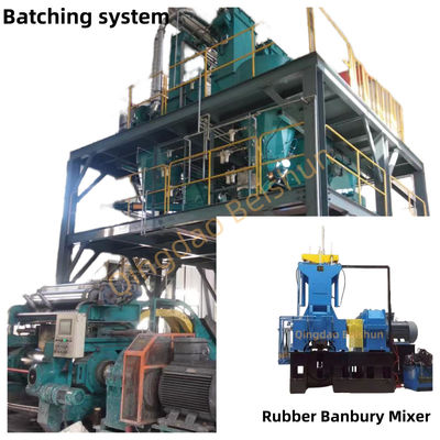 Goede prijs 80L werkvolume valend type rubber Banbury mixer neemt automatisch batch systeem online