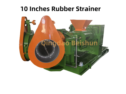 10 inch Twin Head Rubber Strainer Extruder Capaciteit 1600 kg/uur