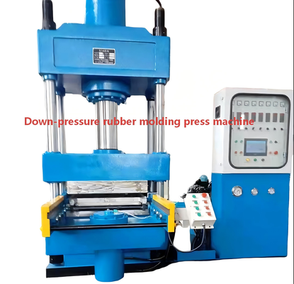 Goede prijs Een met een hydraulische cilinder gemonteerde vierkolom warmpersvormmachine met een hete plaat die met water kan worden verwarmd of gekoeld, wordt gebruikt om rubbervergrotingsverbindingen te produceren. online